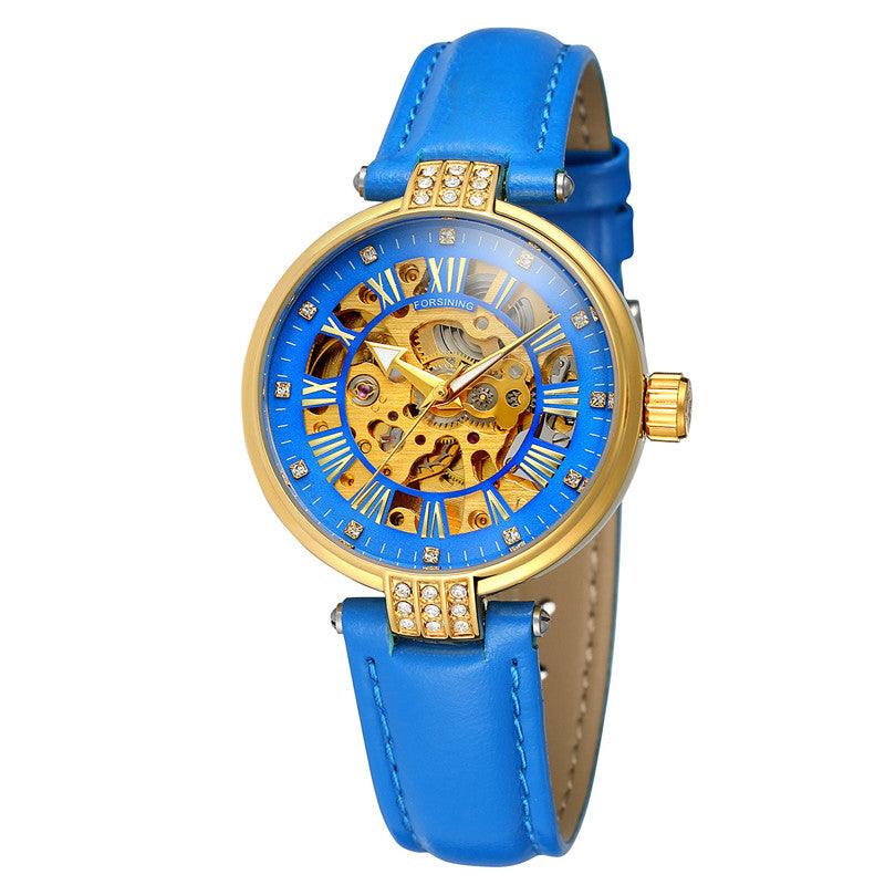 Forsining Ladies Casual Hollow Waterproof Automatic Mechanical Watch - Image 5
