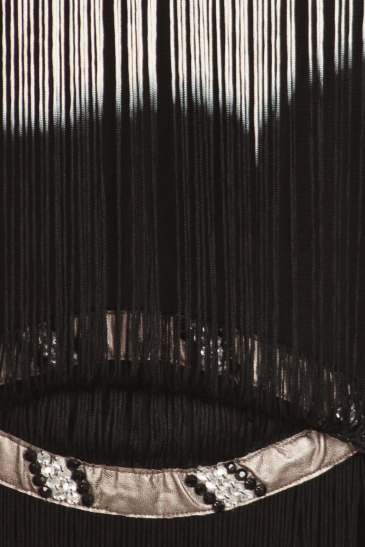 Fringe Trim Tassel Bedazzled Dress - Image 11