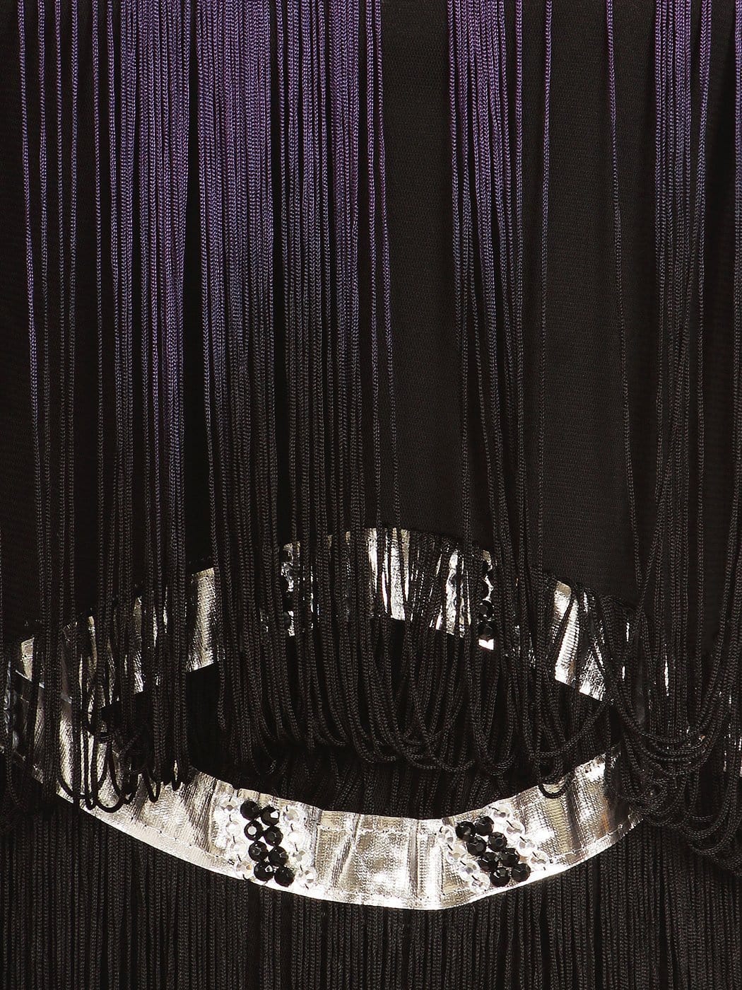 Fringe Trim Tassel Bedazzled Dress - Image 15