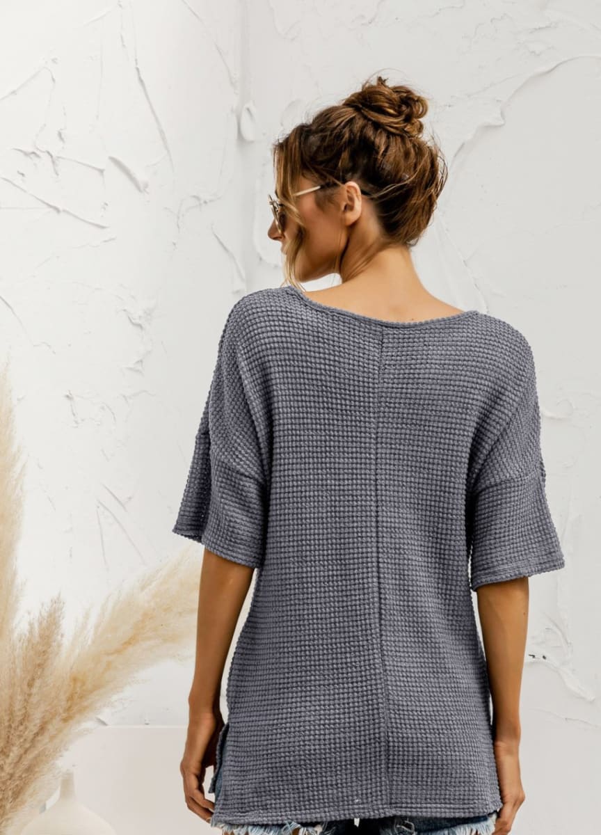 Front Pocket Popcorn Lounge Tunic - Image 5