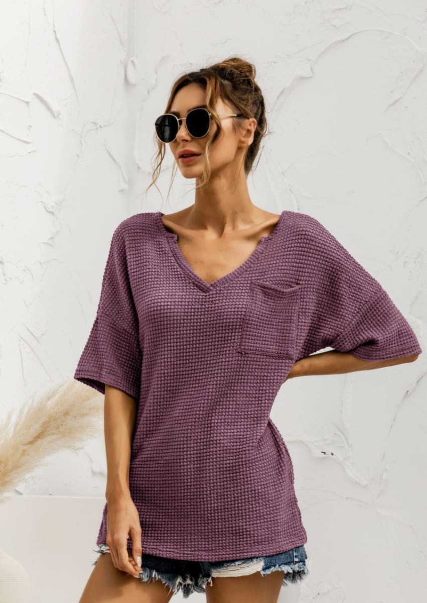 Front Pocket Popcorn Lounge Tunic - Image 8