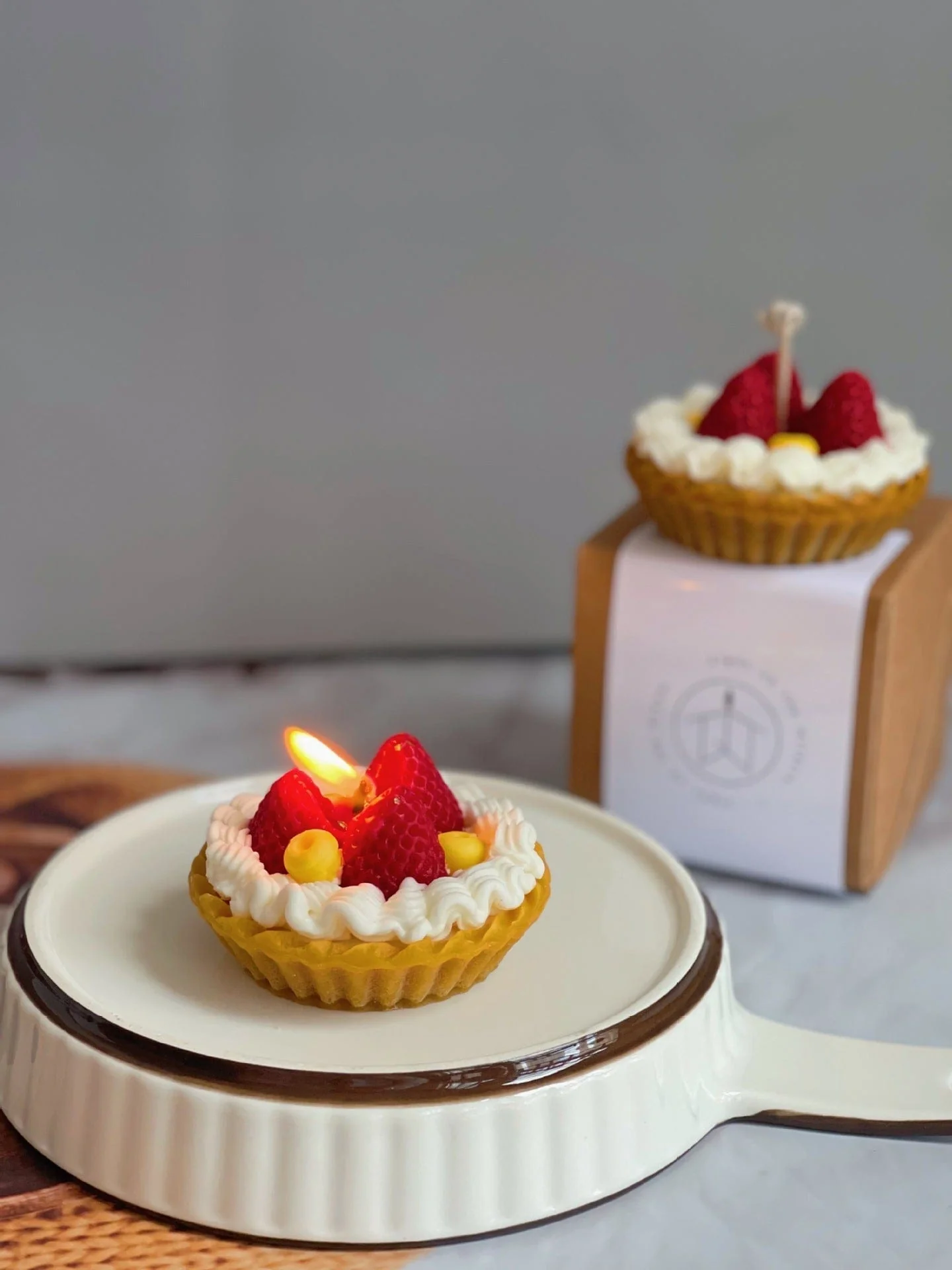 Fruit Tart Decorative Candle - Image 2