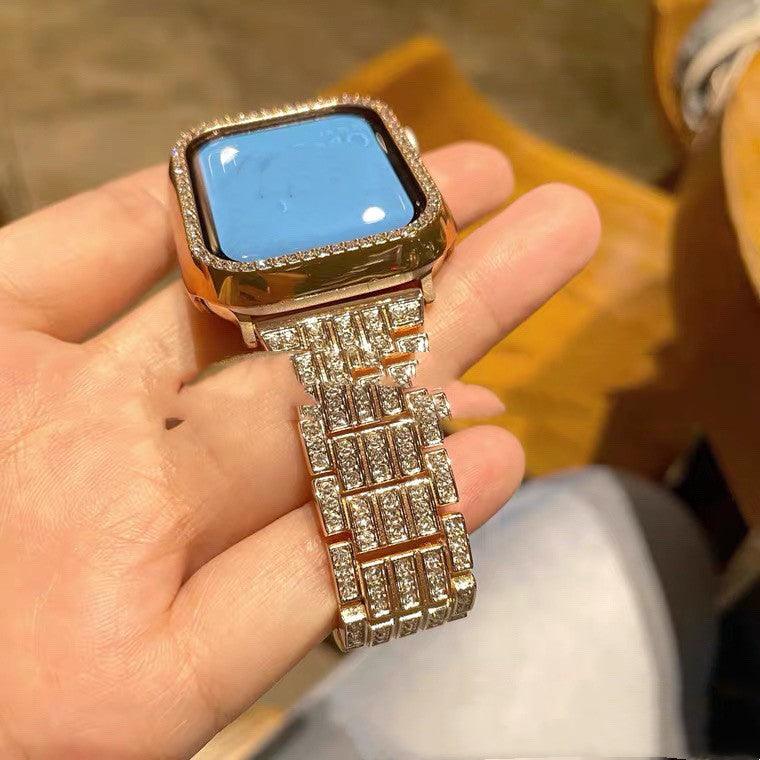 Full Bore Three Bead Watchband Metal