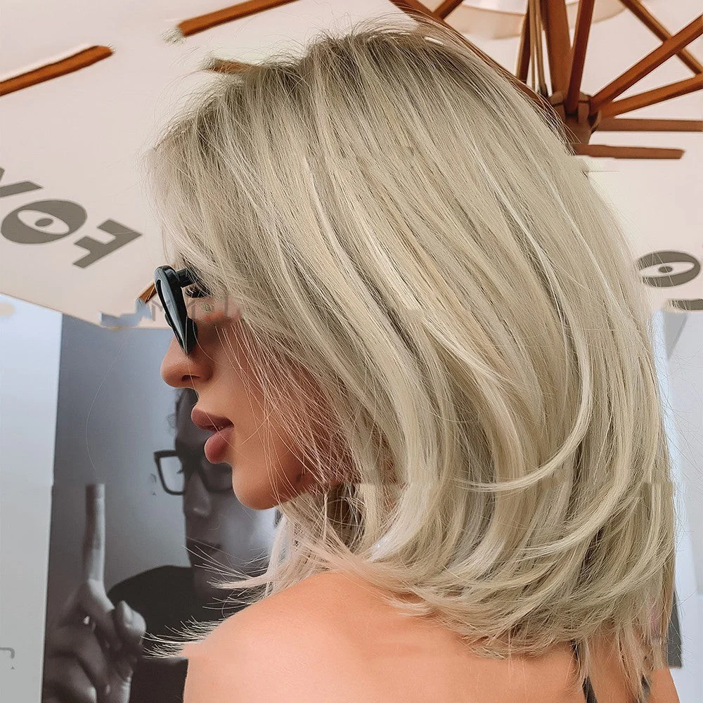 Full-head Wig Split Golden Hair Tail Wig For Women - Image 2