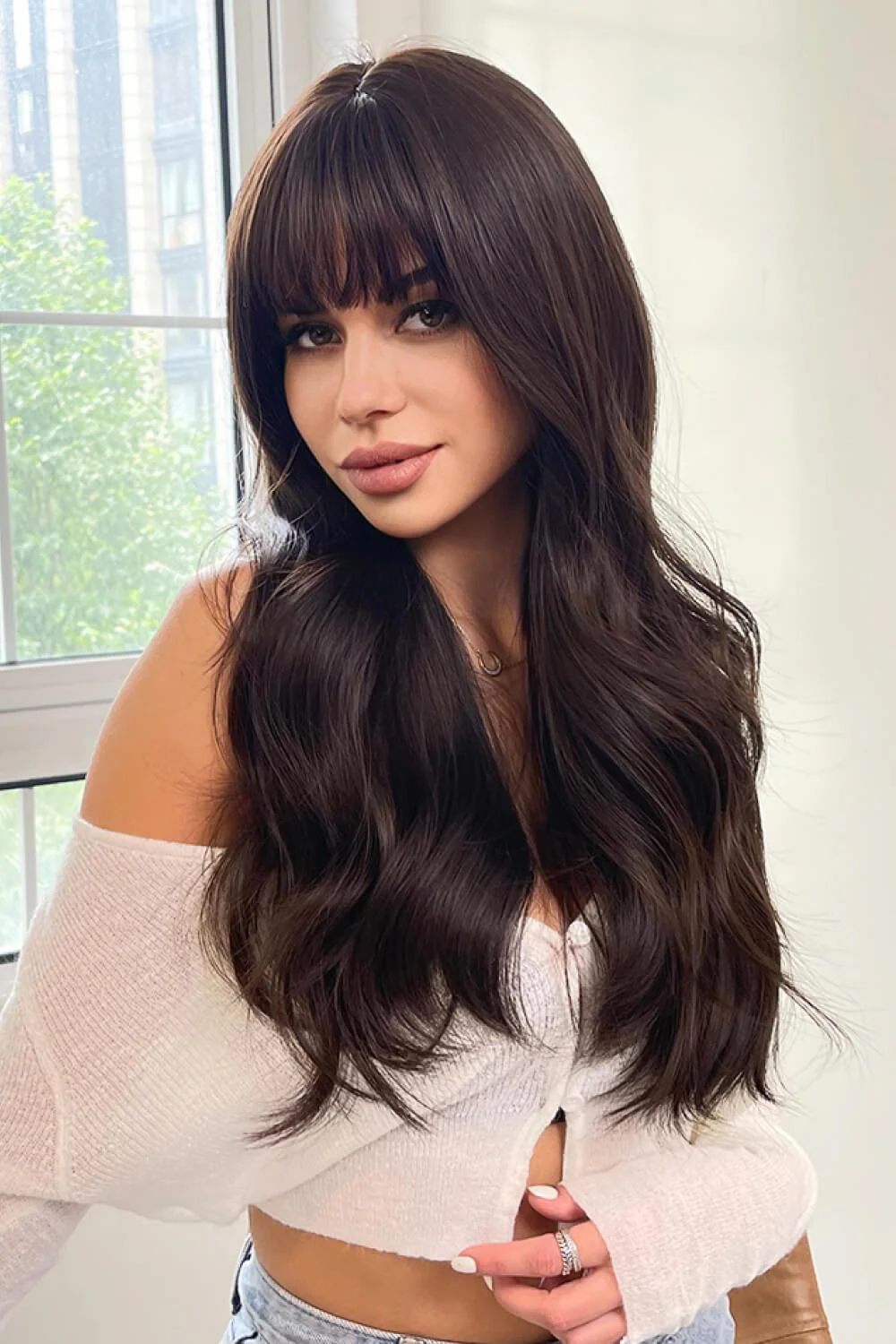 Full Machine Long Wave Synthetic Wigs 24'' - Image 3