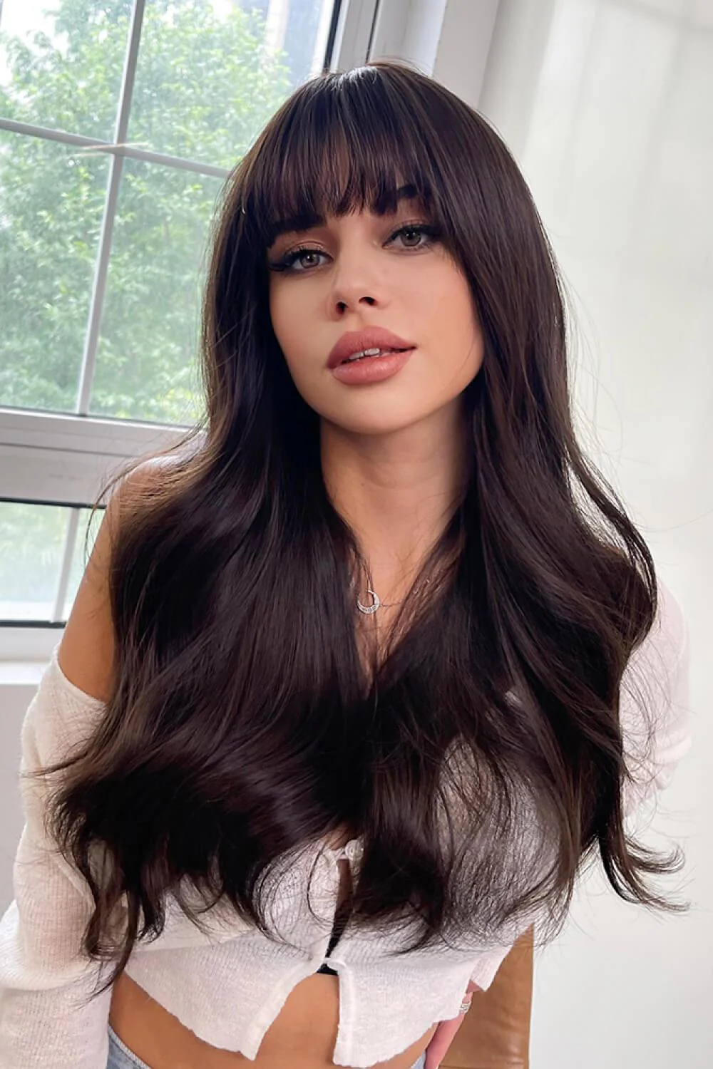Full Machine Long Wave Synthetic Wigs 24'' - Image 4