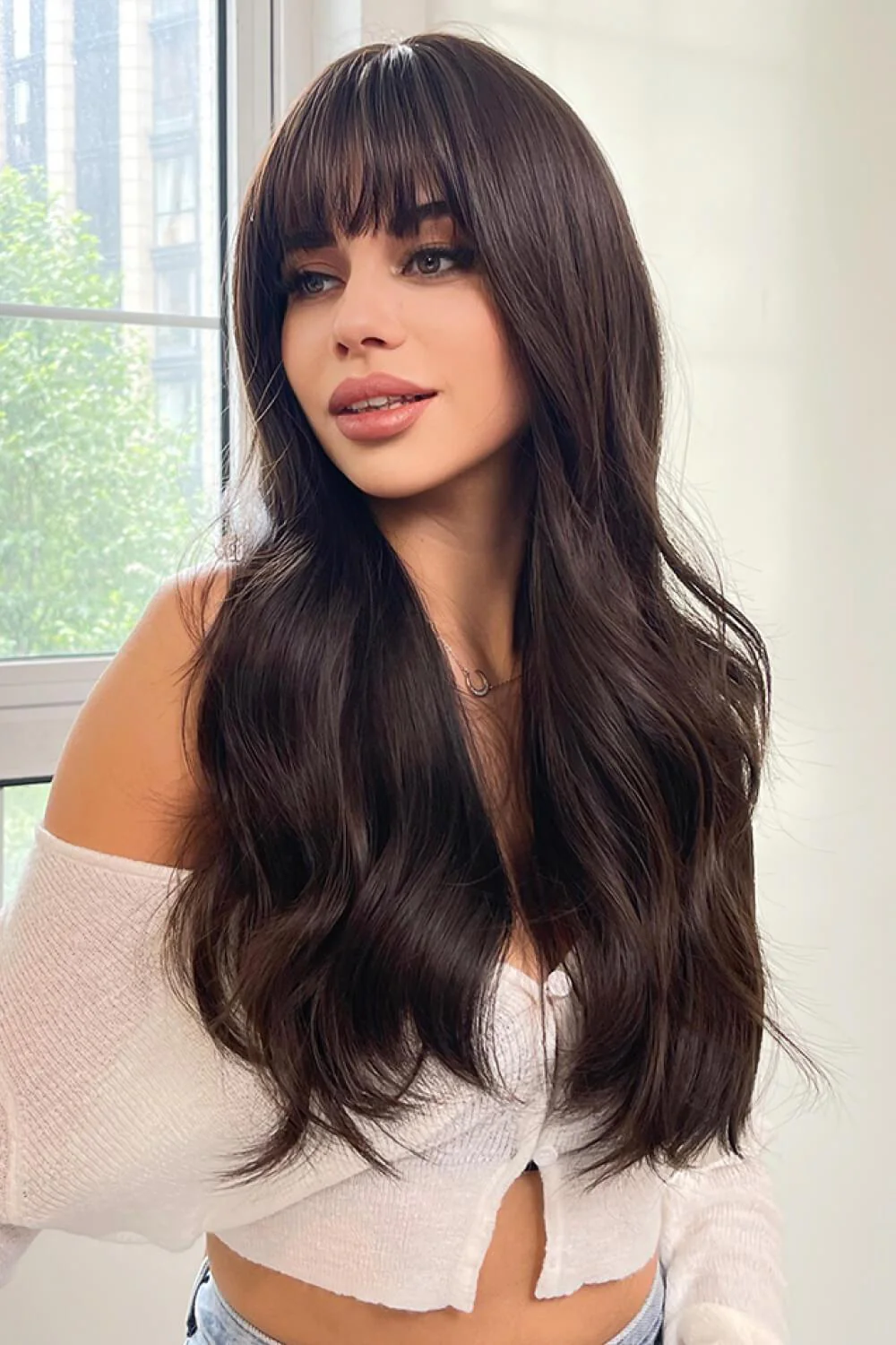 Full Machine Long Wave Synthetic Wigs 24'' - Image 6