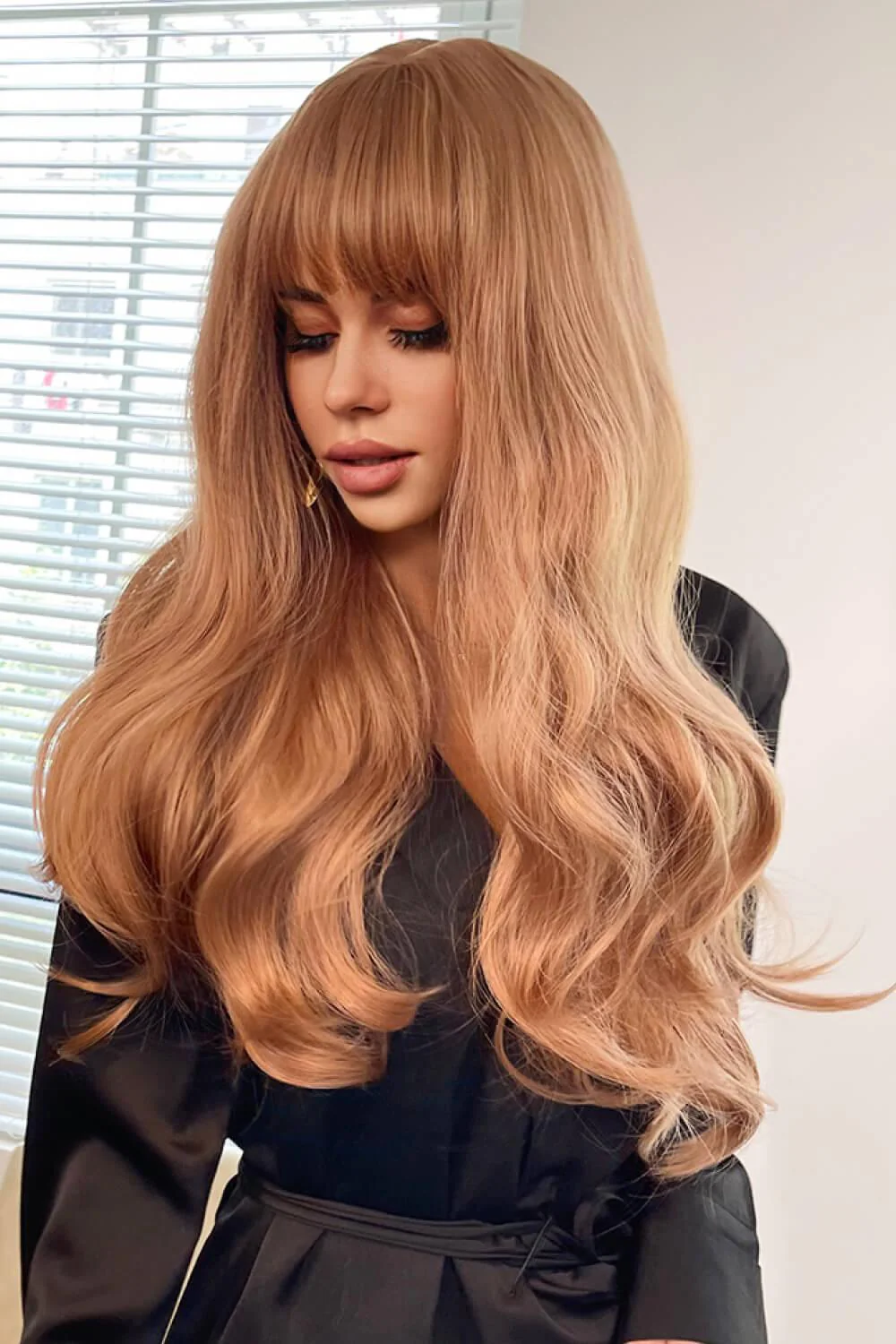 Full Machine Long Wave Synthetic Wigs 24'' - Image 9