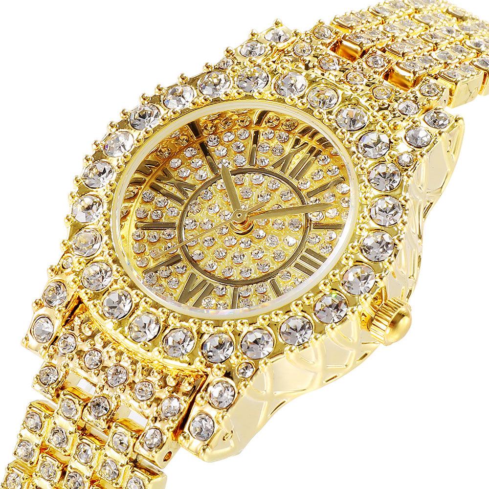 Full Rhinestone Starry Bracelet Waterproof Quartz Watch - Image 6