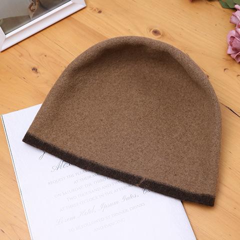Fuzzy Contrast Hem Beanie - Image 4