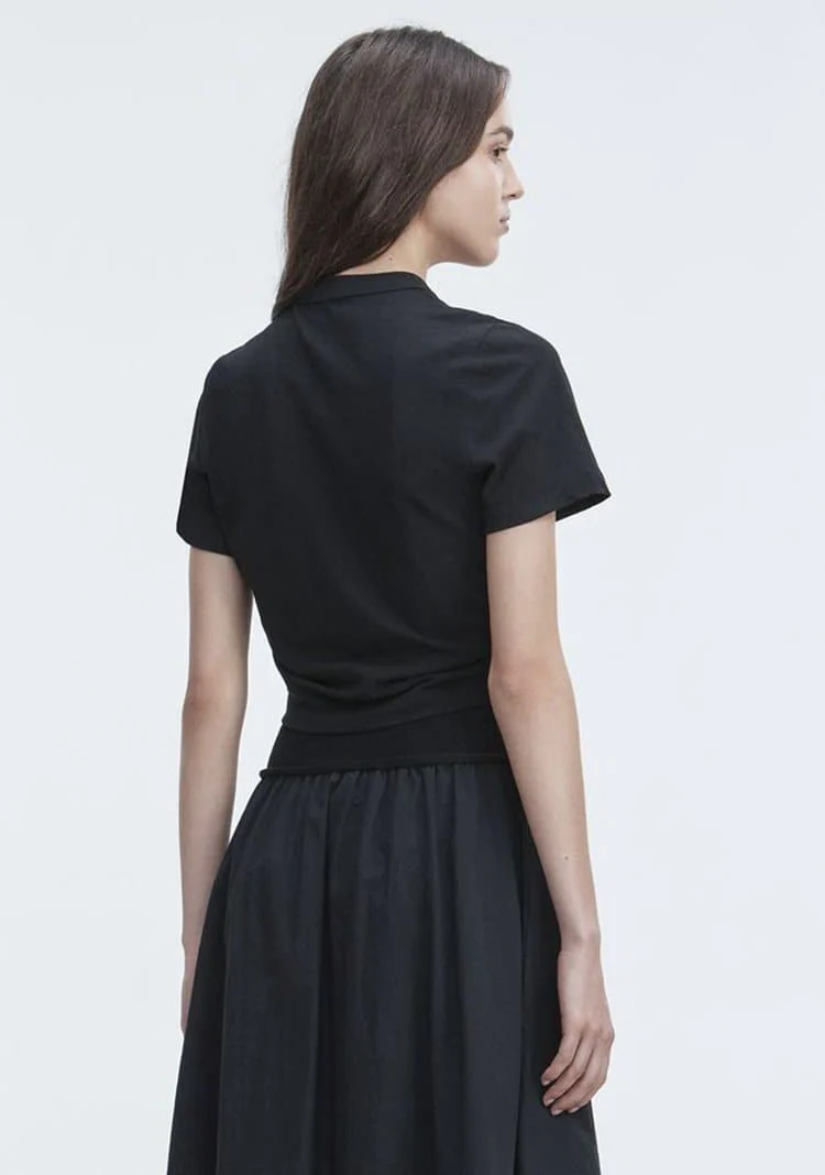 Gathered Chic Short Sleeve T-Shirt - Image 3