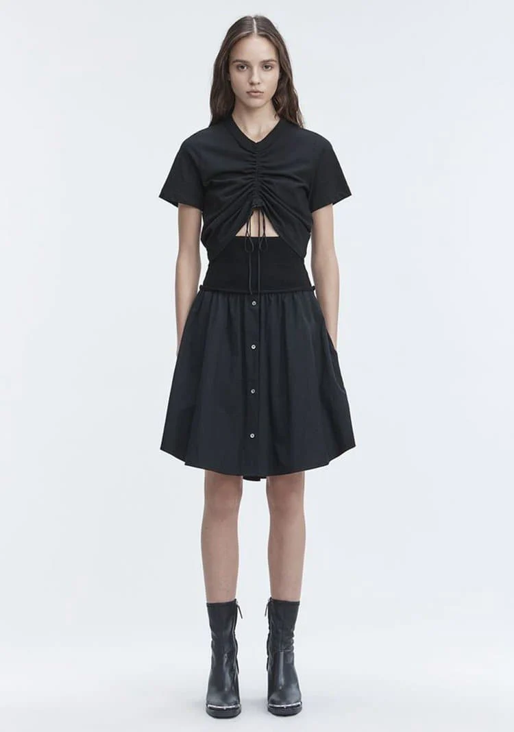 Gathered Chic Short Sleeve T-Shirt - Image 4
