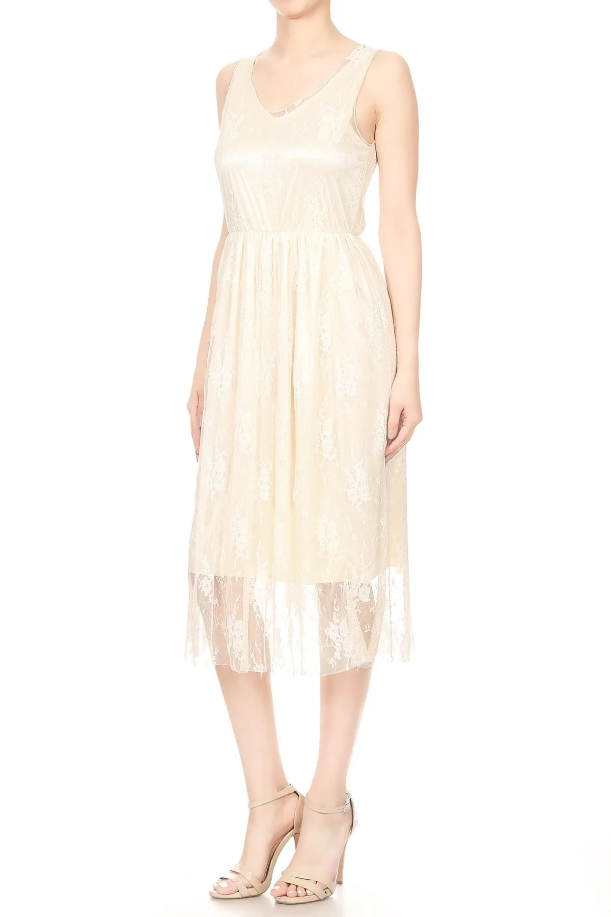 Gatsby Crochet Vest Lace Dress Set - Image 10