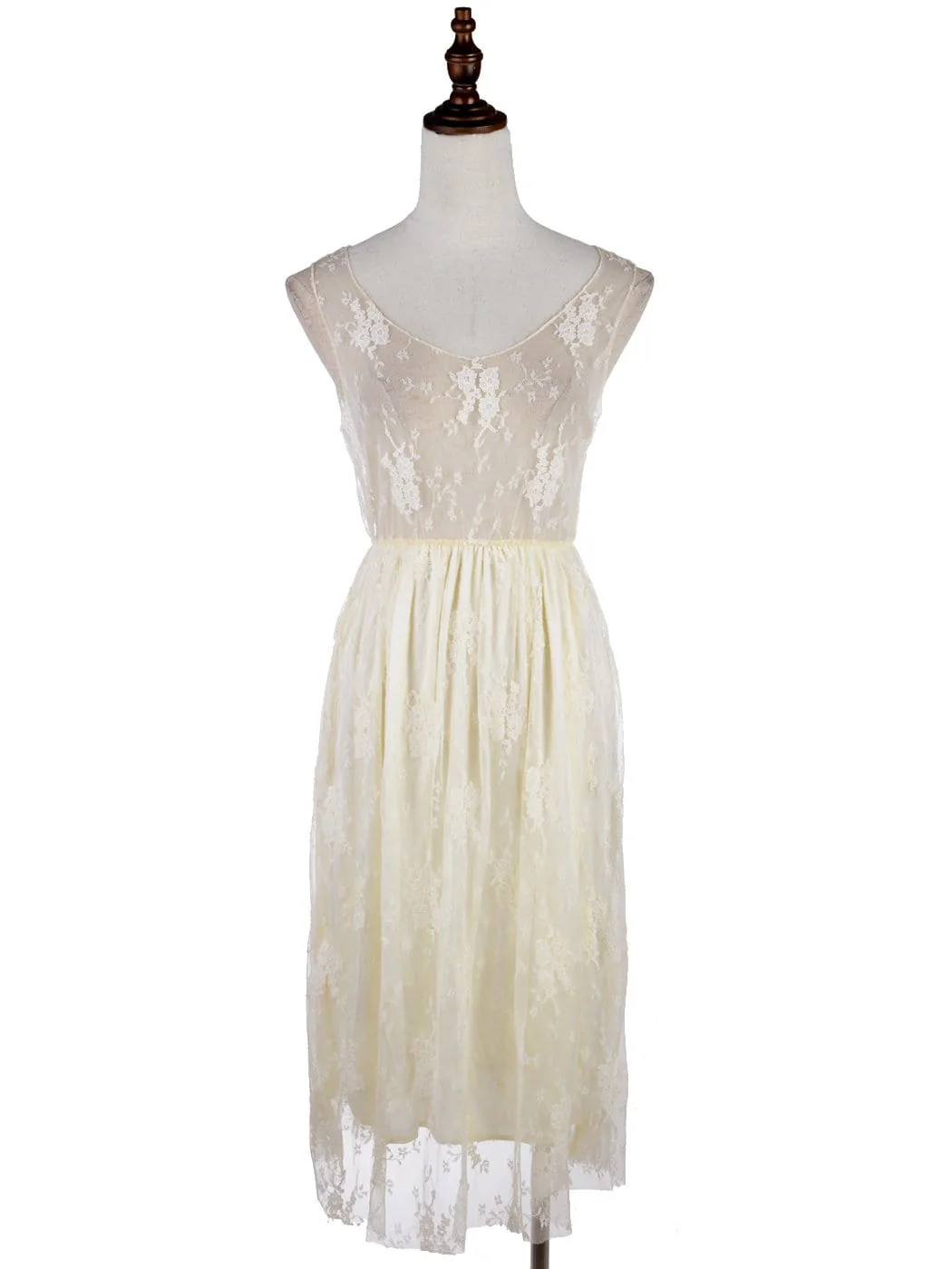 Gatsby Crochet Vest Lace Dress Set - Image 13