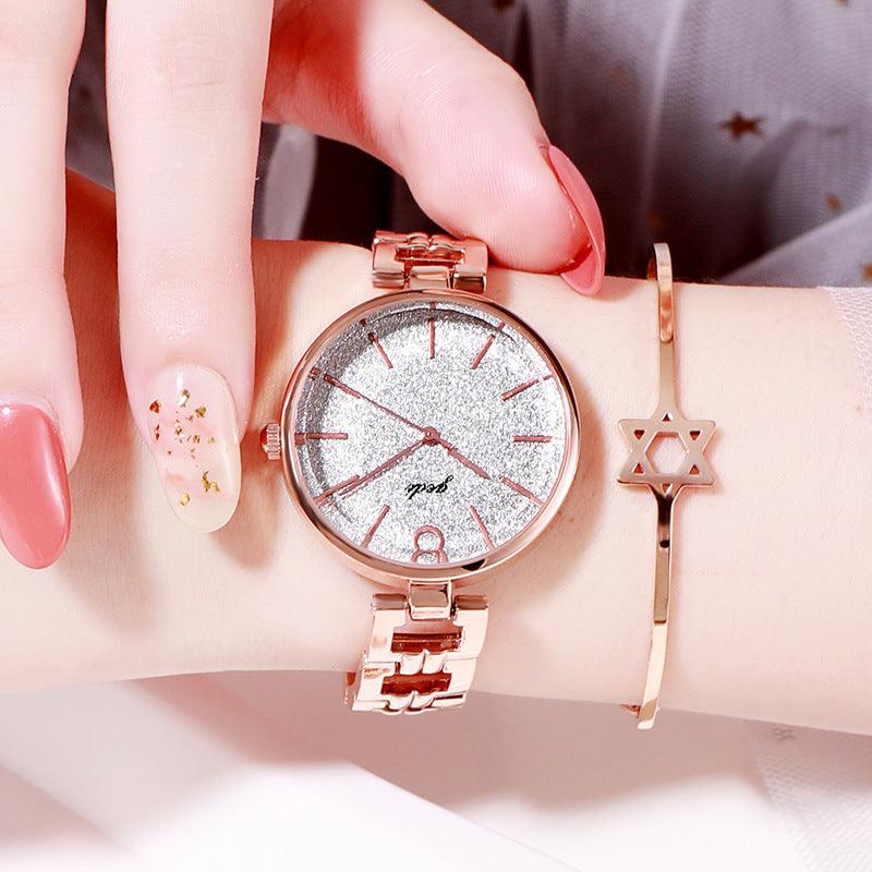 GEDI Starry Watch Student Steel Belt Watch Internet Celebrity Same Simple Ins Style Watch - Image 12