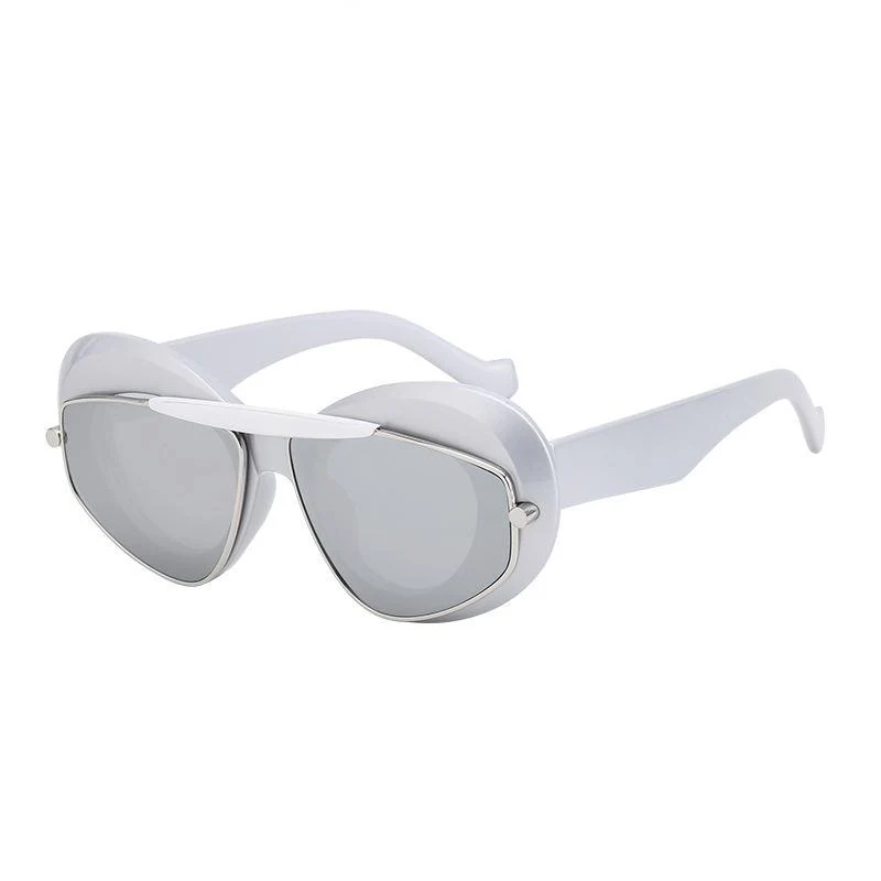 Geometric Double Frame Sunglasses - Image 4