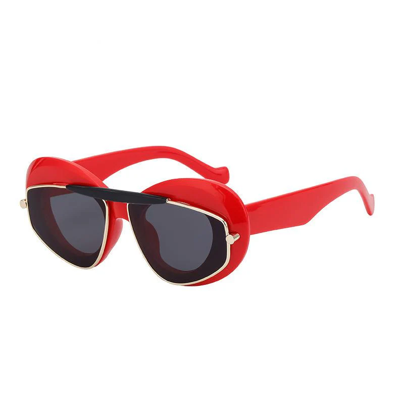 Geometric Double Frame Sunglasses - Image 5
