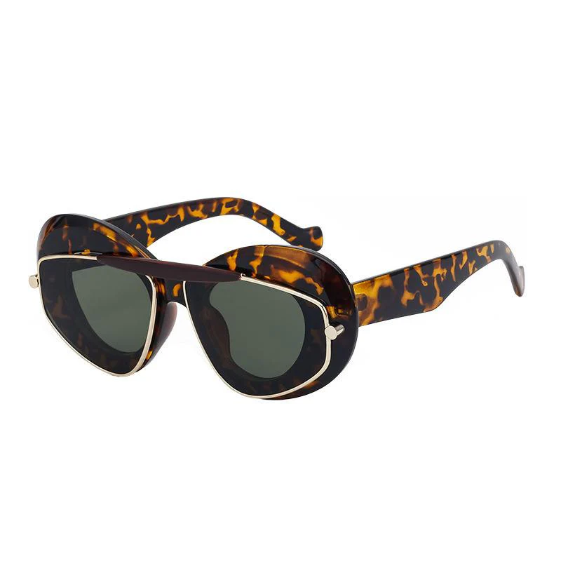 Geometric Double Frame Sunglasses - Image 6