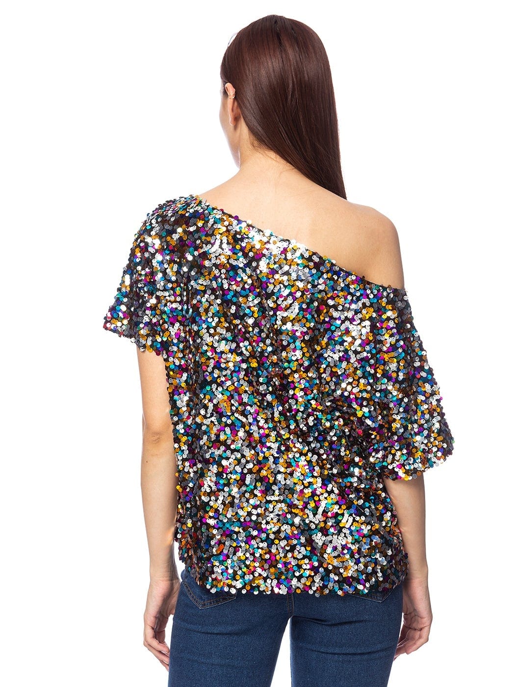 Glam Off-Shoulder Sequin Top - Image 10