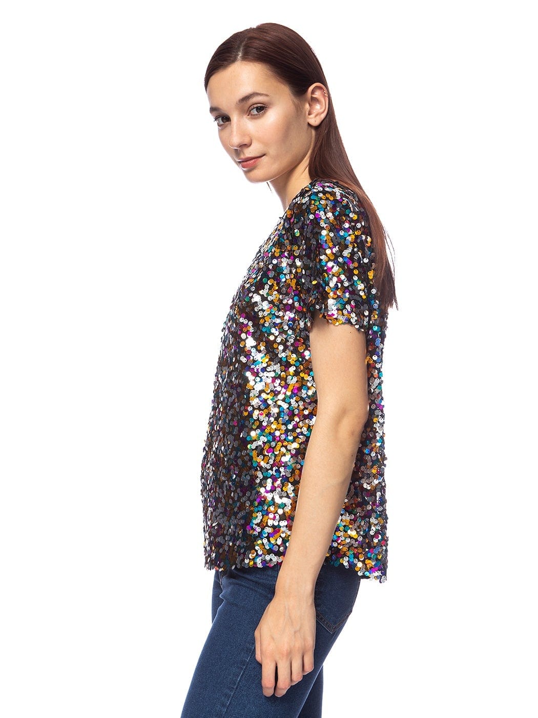 Glam Off-Shoulder Sequin Top - Image 12