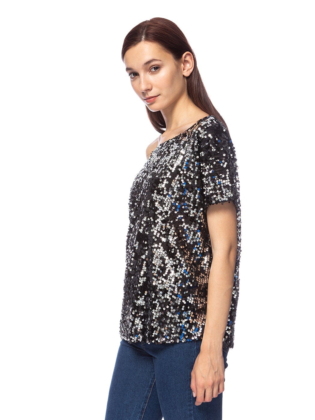 Glam Off-Shoulder Sequin Top - Image 26