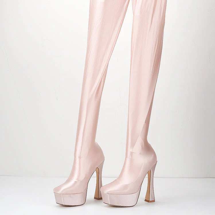 Glossy Legging Boots - Image 3