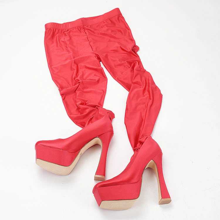 Glossy Legging Boots - Image 8