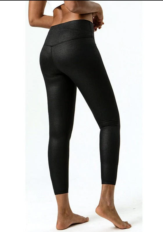 Glossy & Shiny High Rise 7/8 Leggings - Image 6
