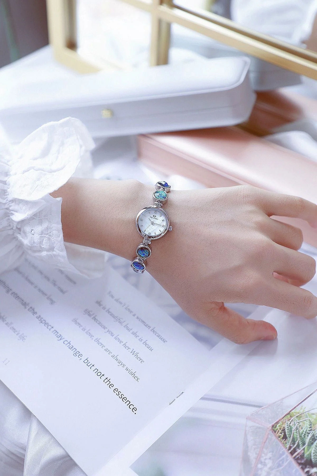 Glow Rough Stone INS Malachite Colorful Watch - Image 8