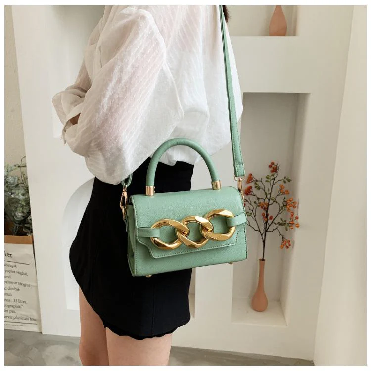 Gold Buckle Top Handle Bag - Image 10