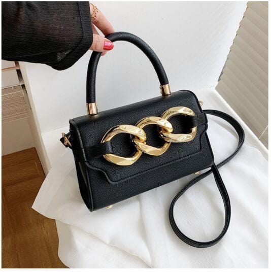 Gold Buckle Top Handle Bag - Image 12