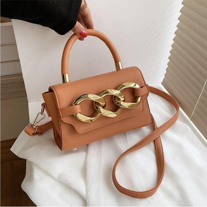 Gold Buckle Top Handle Bag - Image 14