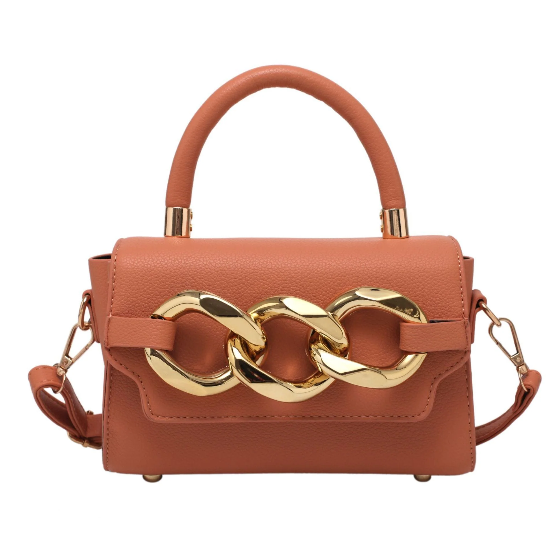 Gold Buckle Top Handle Bag - Image 15