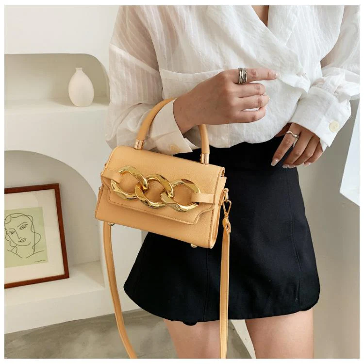 Gold Buckle Top Handle Bag - Image 3