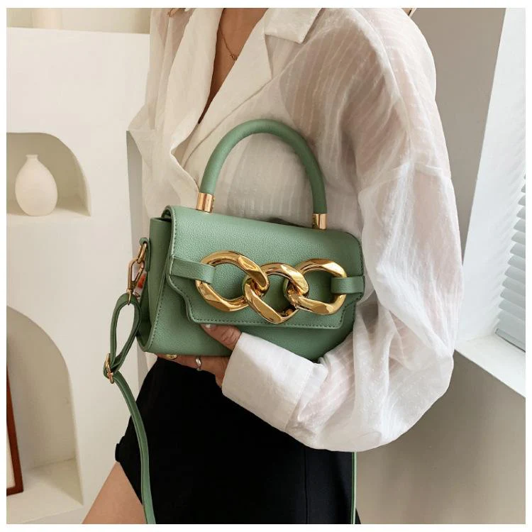 Gold Buckle Top Handle Bag - Image 9