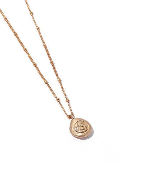 Gold Coin Pendant Chain Necklace - Image 4