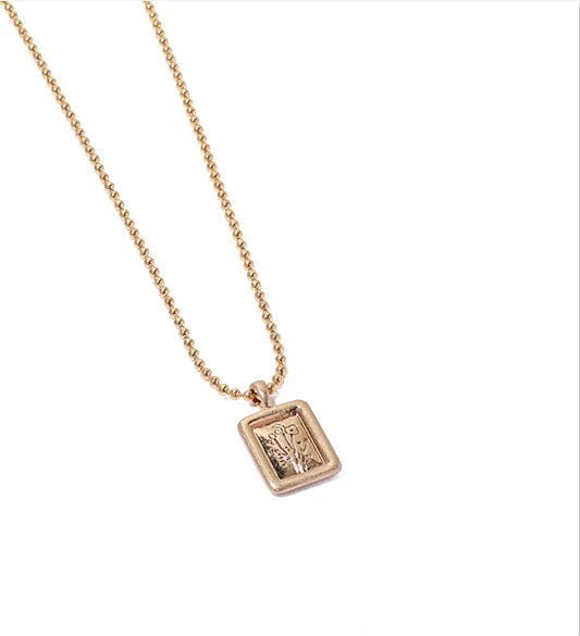 Gold Coin Pendant Chain Necklace - Image 7