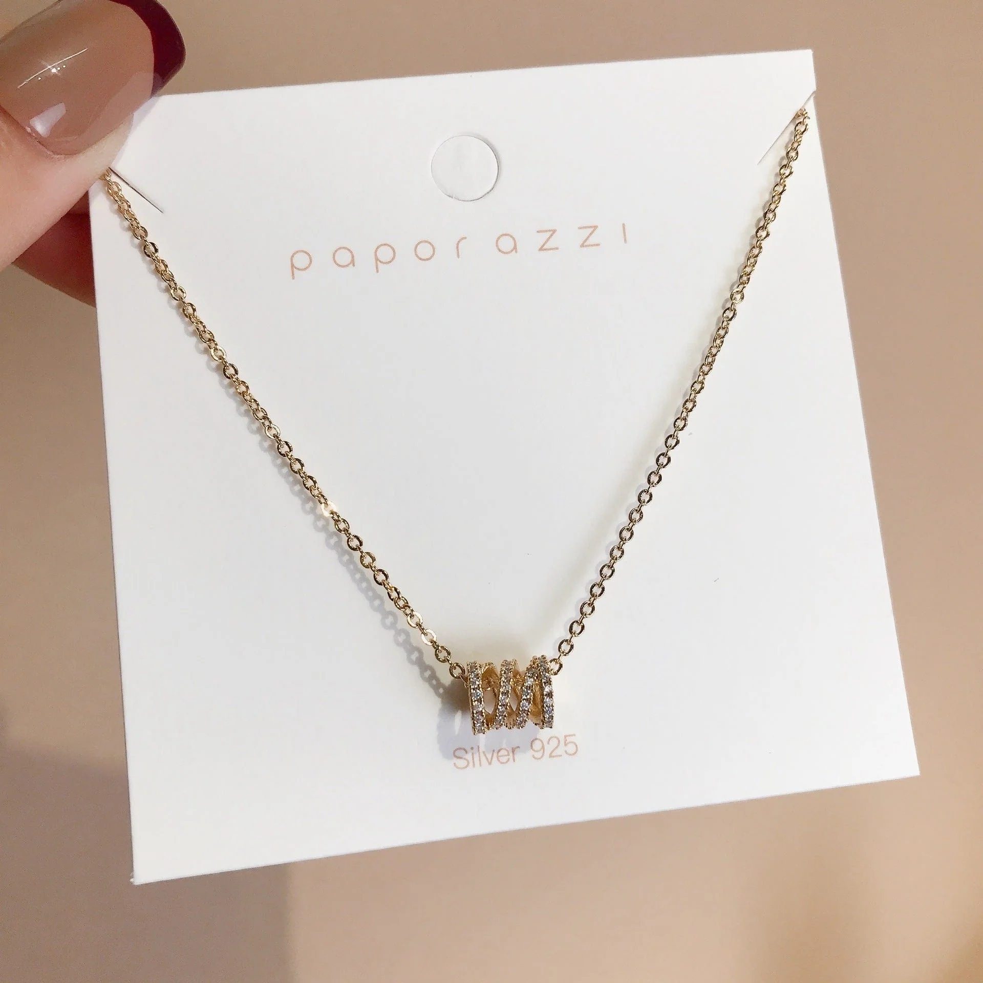 Gold Spiral Necklace - Image 2
