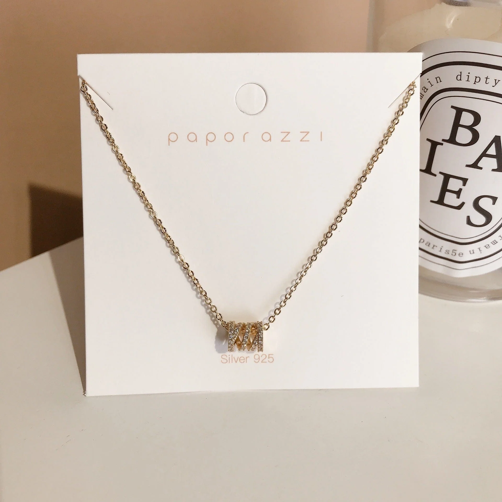 Gold Spiral Necklace - Image 3