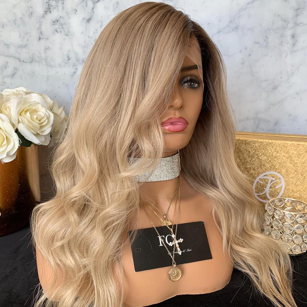 Golden Big Wave Chemical Fiber High-temperature Fiber Wig Head Cover - Image 3