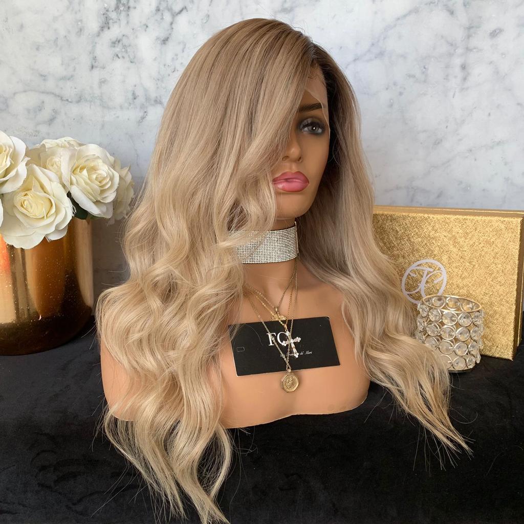 Golden Big Wave Chemical Fiber High-temperature Fiber Wig Head Cover - Image 5