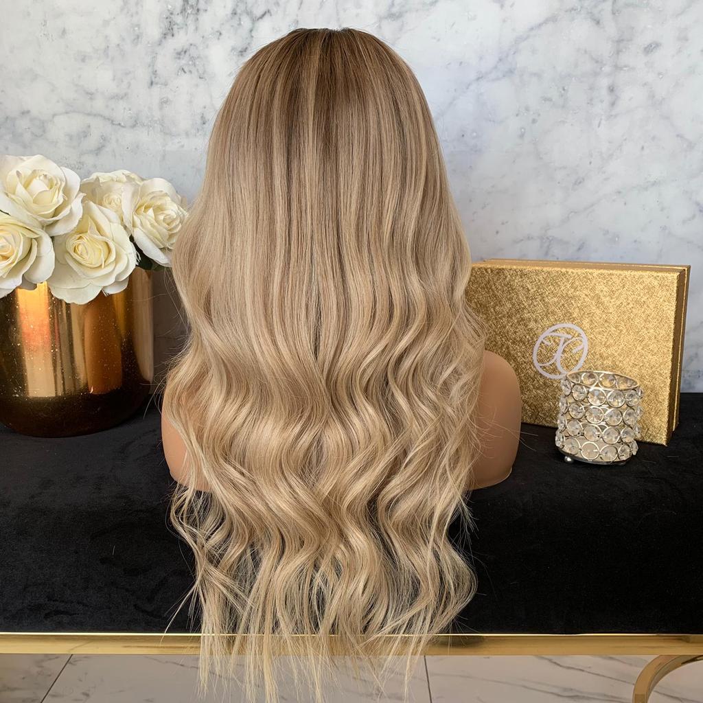 Golden Big Wave Chemical Fiber High-temperature Fiber Wig Head Cover - Image 6