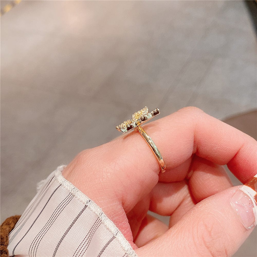 Golden Open Butterfly Ring - Image 2