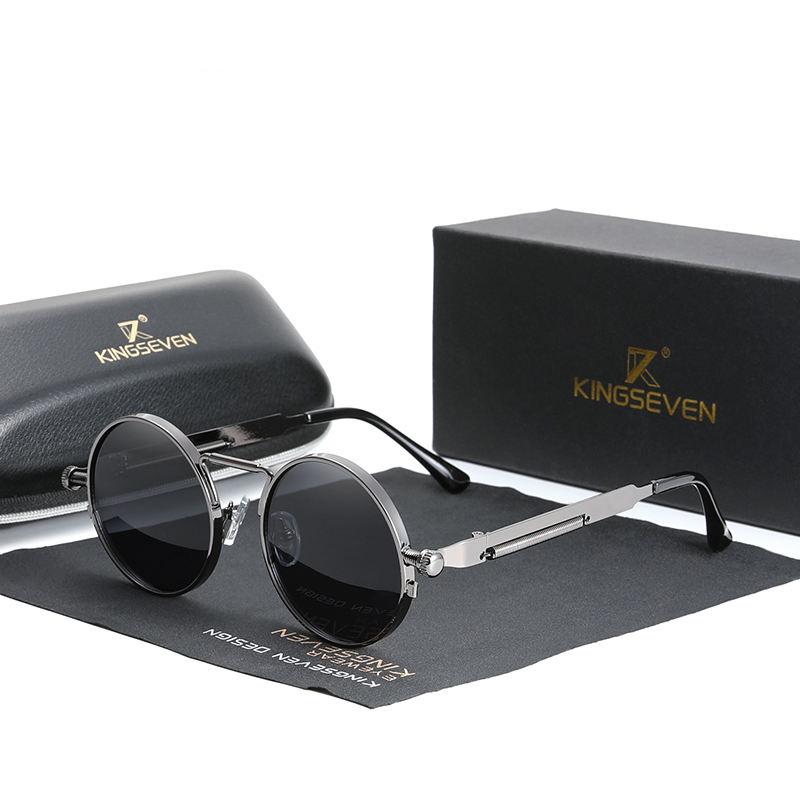 Gothic Steampunk Vintage Sunglasses - Image 2