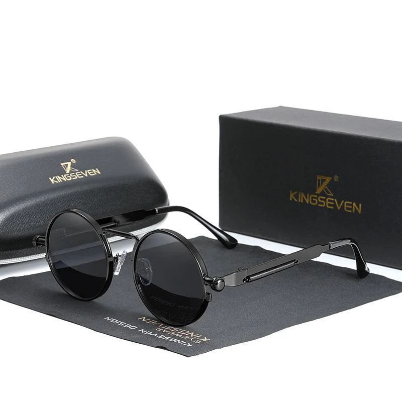 Gothic Steampunk Vintage Sunglasses - Image 3
