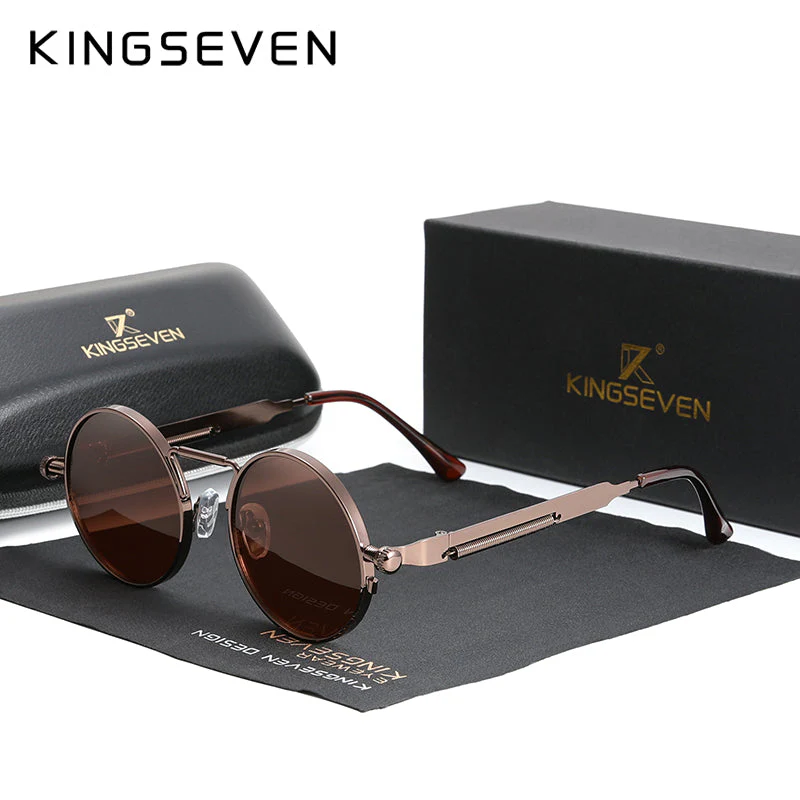 Gothic Steampunk Vintage Sunglasses - Image 4