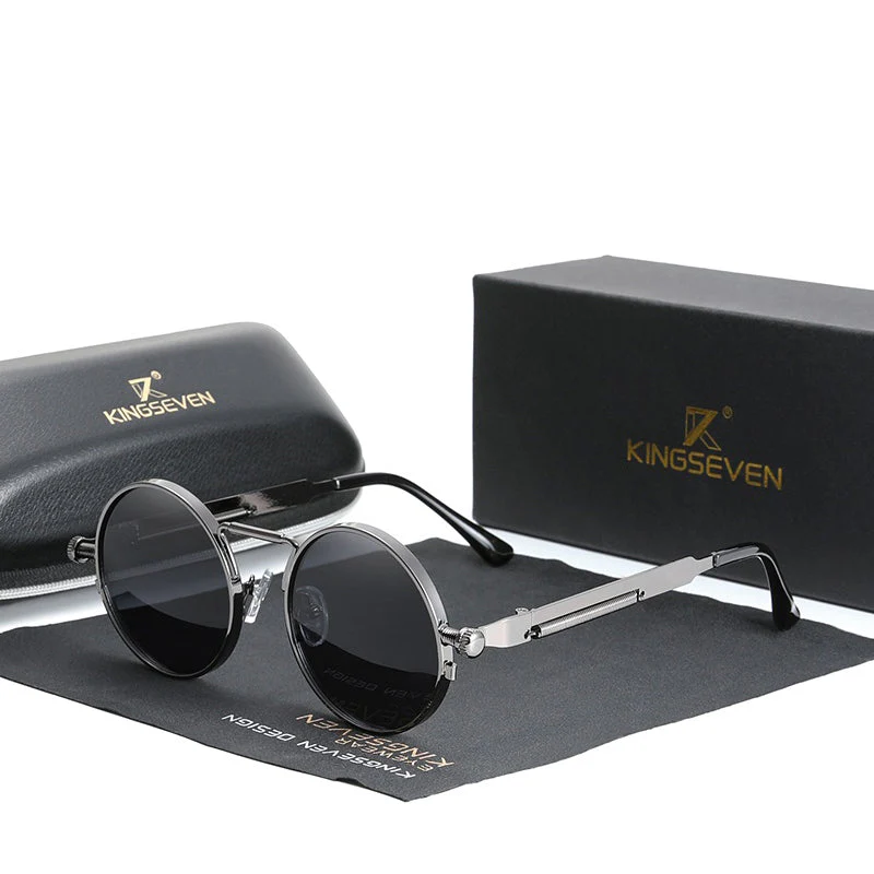 Gothic Steampunk Vintage Sunglasses - Image 5