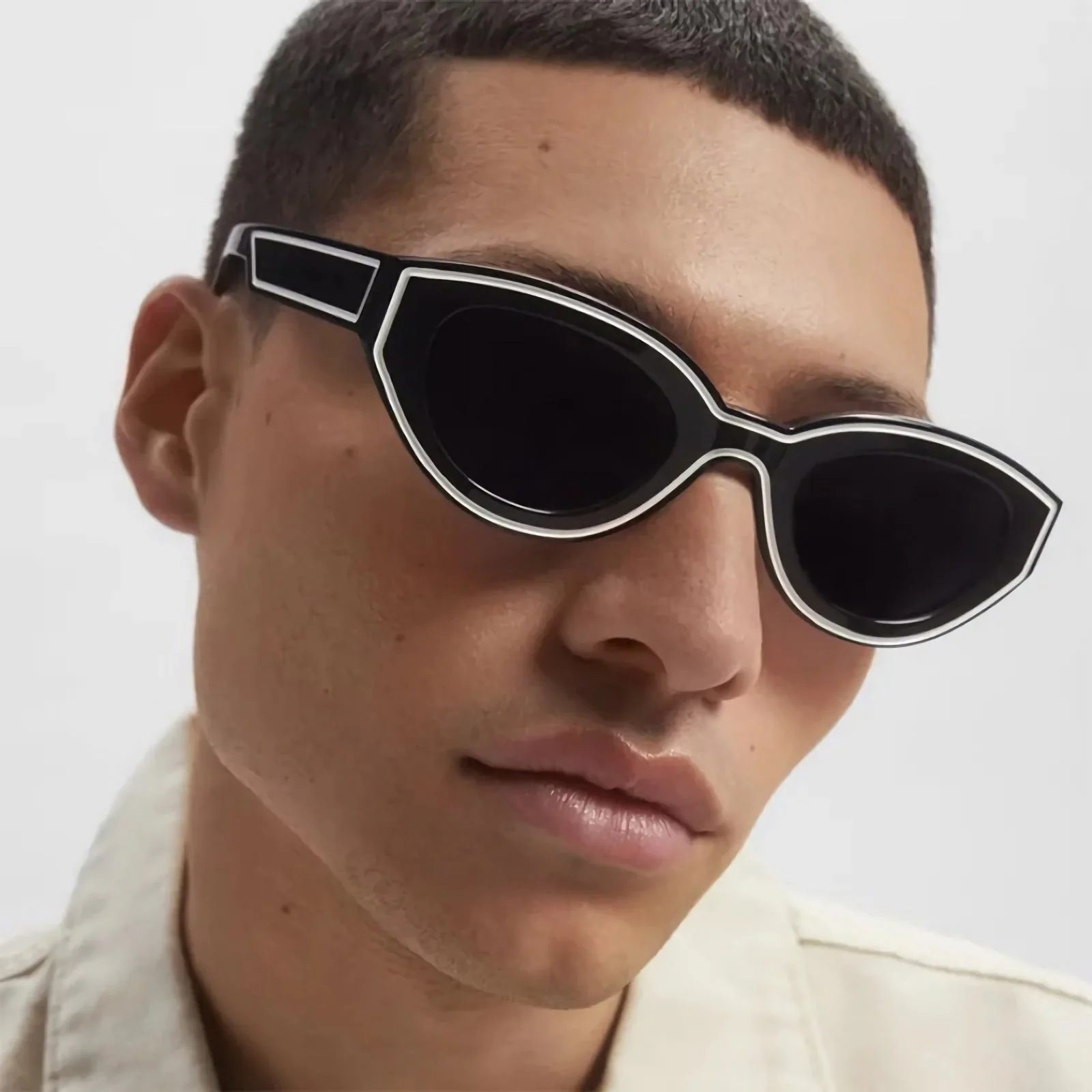 Gradient Candy Color Cat Eye Sunglasses - Image 10