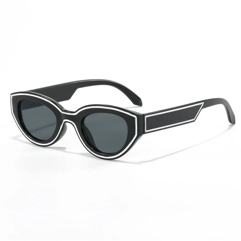 Gradient Candy Color Cat Eye Sunglasses - Image 6