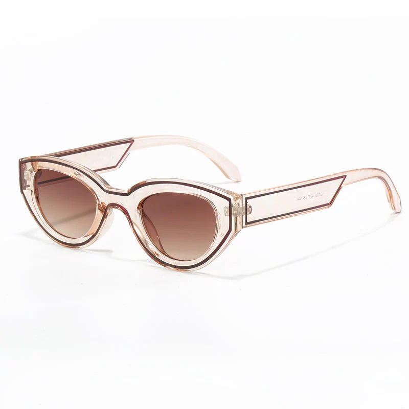 Gradient Candy Color Cat Eye Sunglasses - Image 8
